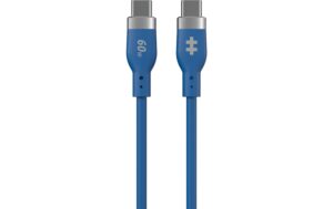 Hyper Silikonkabel USB-C/USB-C, 1.5m, 60W blau