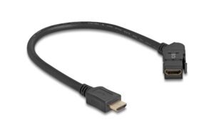 Delock Keystone Modul HDMI 8K 60Hz 30cm 8K, 60Hz, 45° gewinkelt, 30cm, Einbau kaufen Schweiz | Mediatech.ch