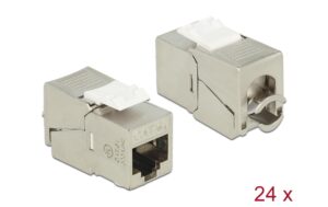 Delock Keystone Modul RJ45 Cat.6A LSA 24 St Cat.6A, AWG23, STP, LSA, Metall, 24 Stück kaufen Schweiz | Mediatech.ch