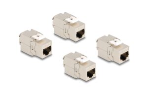 Delock Keystone Modul RJ45 Cat.6A LSA 4 St Cat.6A, AWG23, STP, LSA, Zink, 4 Stück kaufen Schweiz | Mediatech.ch