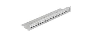 Delock 19 Keystone Patchpanel 24 Port 1HE, grau, Beschriftungsfeld, Zug Entl. kaufen Schweiz | Mediatech.ch