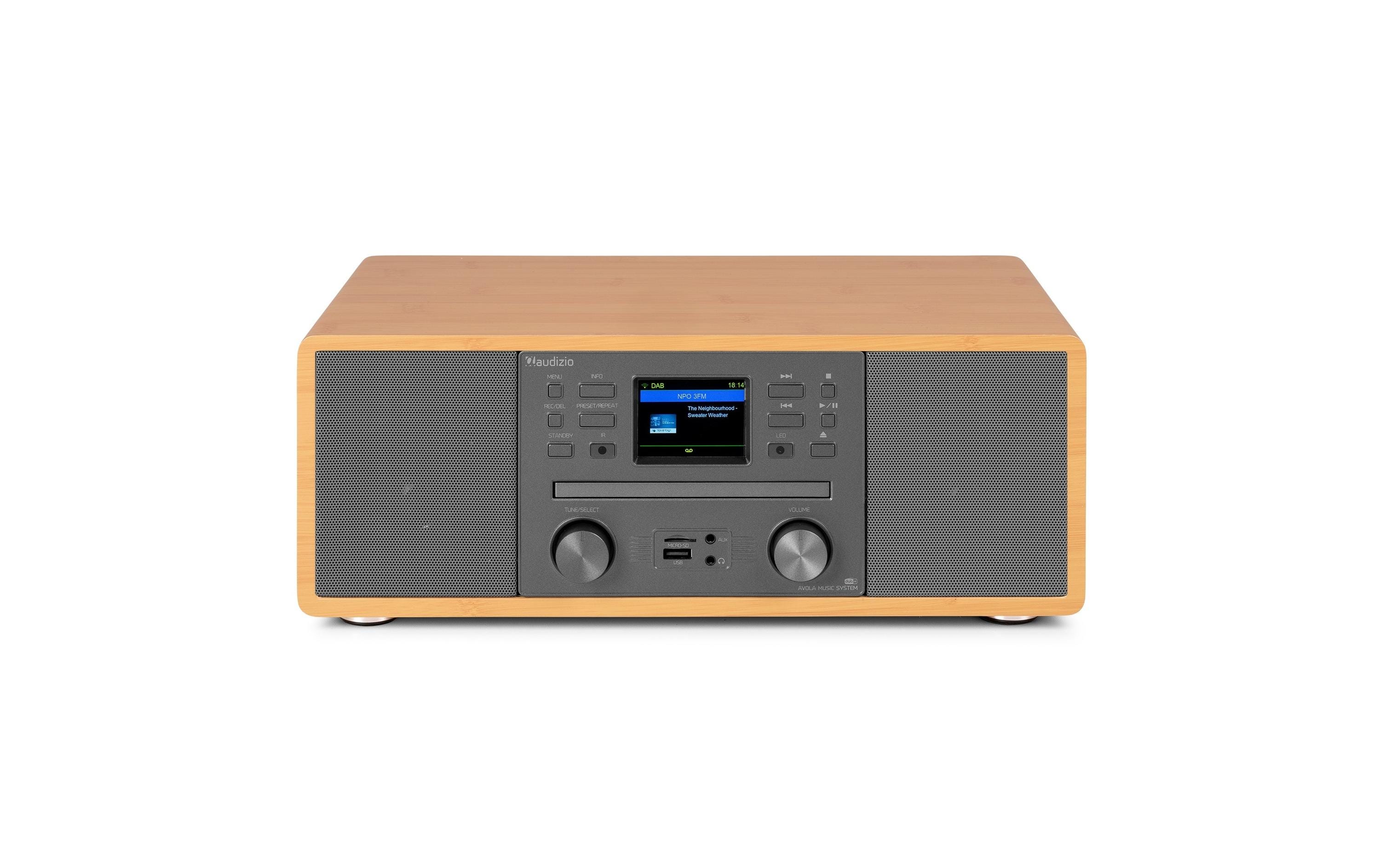 Audizio Avola-BMB DAB+/FM Radio mit BT u. CD, WLAN, bambus kaufen Schweiz | Mediatech.ch