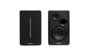 Audizio KS01B Regal-Lautsprecher Set, 120W, BT, schwarz