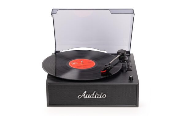 Audizio Reno-BK Retro Plattenspieler, BT, Stereo, schwarz