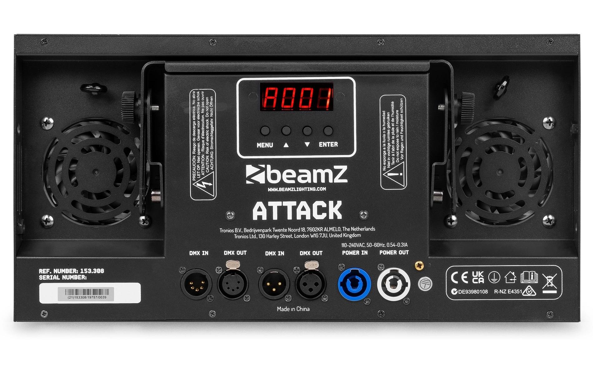2132094_1 - Mediatech BeamZ Attack Stroboskop, Pixelsteuerung, RGB+CW, DMX