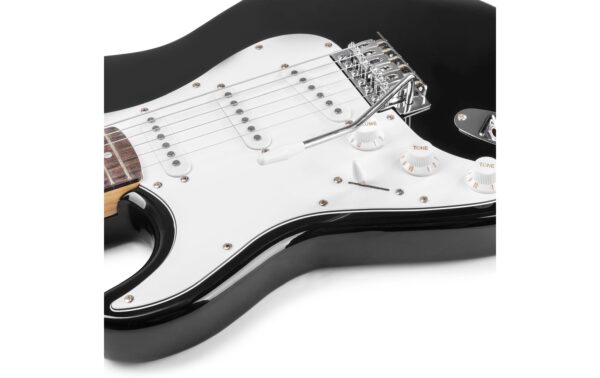 MAX GigKit Blk LftH E-Gitarrenset, Linkshänder, schwarz