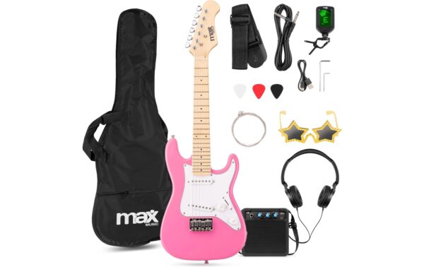MAX GigKit Junior 1/4 PI E-Gitarrenset, Junior, 1/4, pink kaufen Schweiz | Mediatech.ch