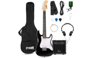 MAX GigKit Junior 3/4 BK E-Gitarrenset, Junior, 3/4, schwarz