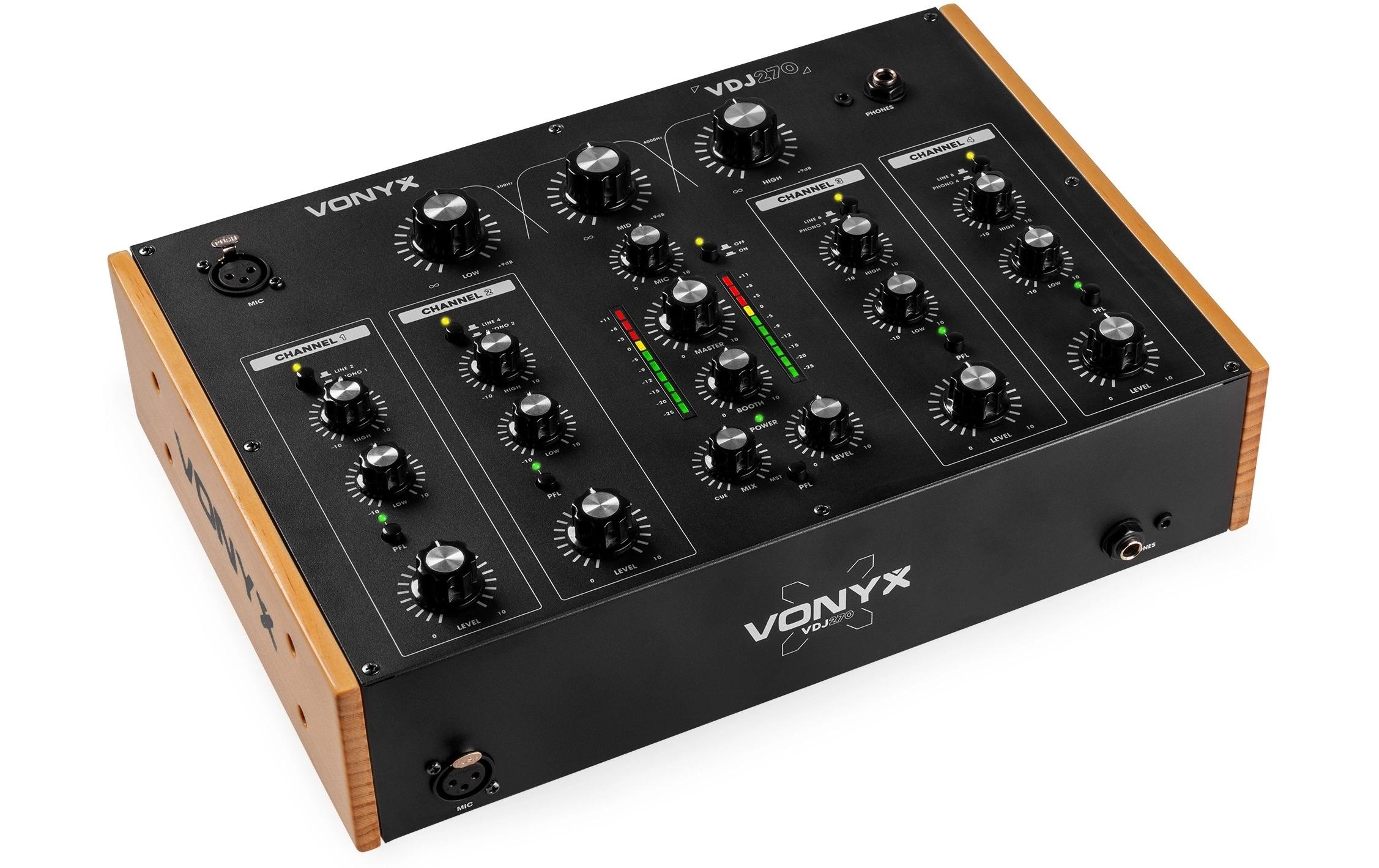 Vonyx VDJ270 DJ Mixer, Rotary, 4-Kanal, BT kaufen Schweiz | Mediatech.ch