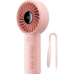 Jisulife Handheld Fan 4 Ventilator Pink 3600mAh
