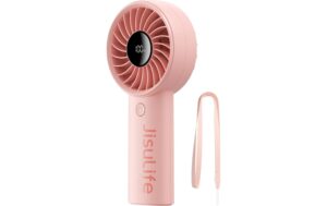 Jisulife Handheld Fan 4 Ventilator Pink 3600mAh kaufen Schweiz | Mediatech.ch