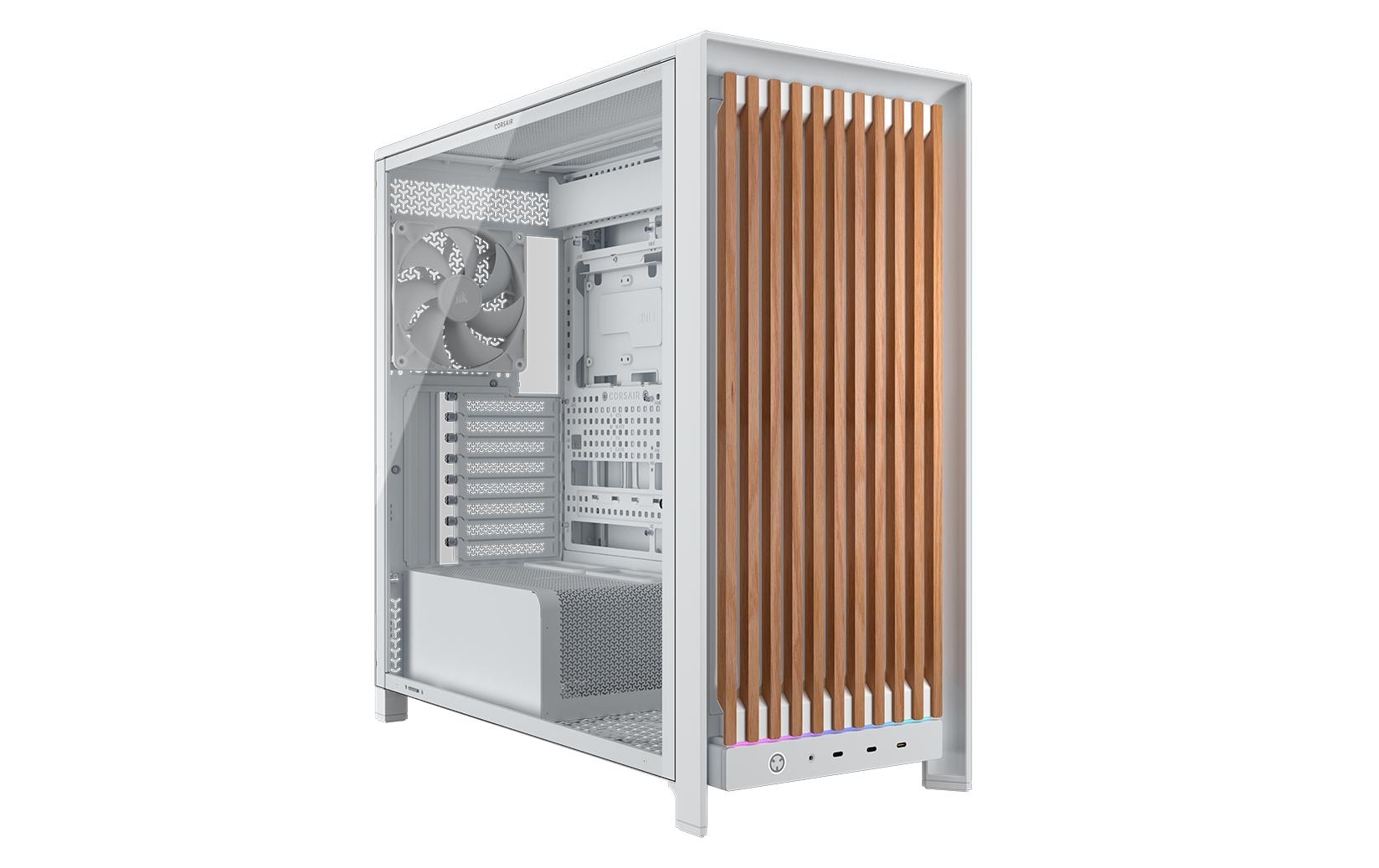 Corsair Midi Tower Frame 5000D Wood Weiss 4x 2.5, 1x 3.5, 3x USB Type-C kaufen Schweiz | Mediatech.ch