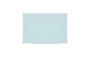 Bi-Office AYDA Whiteboard, 90x60cm Alu/hellblau, Stifteablage, lack. Stahl