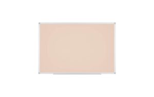 Bi-Office AYDA Whiteboard, 120x90cm Alu/beige, Stifteablage, lackierter Stahl