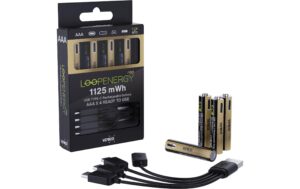 Verico LoopEnergy PRO AAA, USB-C, 750mAh 1.5V 1125mWH, 750mAh, Akku Li-Ion, 4 Stk