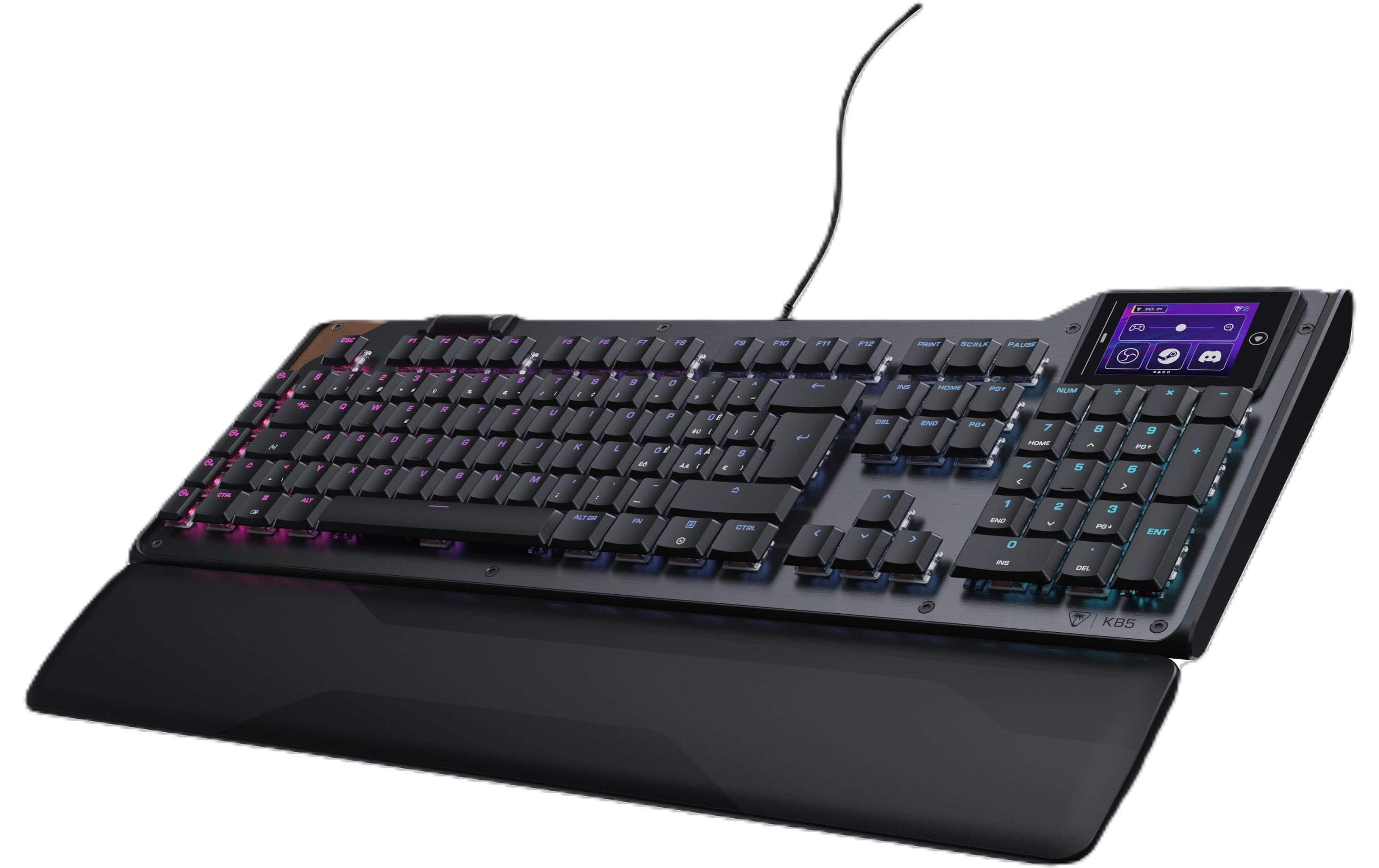2136838_1 - Mediatech Turtle Beach Command Series KB5 PC, Black, CH Layout