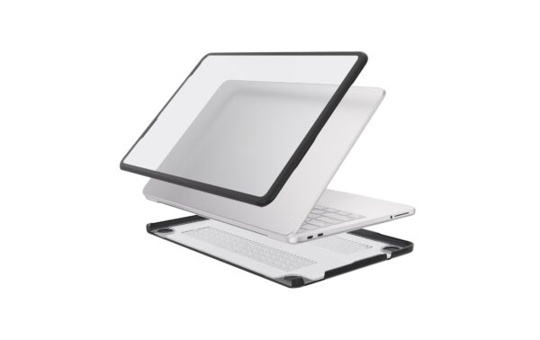 2137051 - Mediatech 4SMARTS Shell Case MacBook Neo, Schwarzer Rahmen