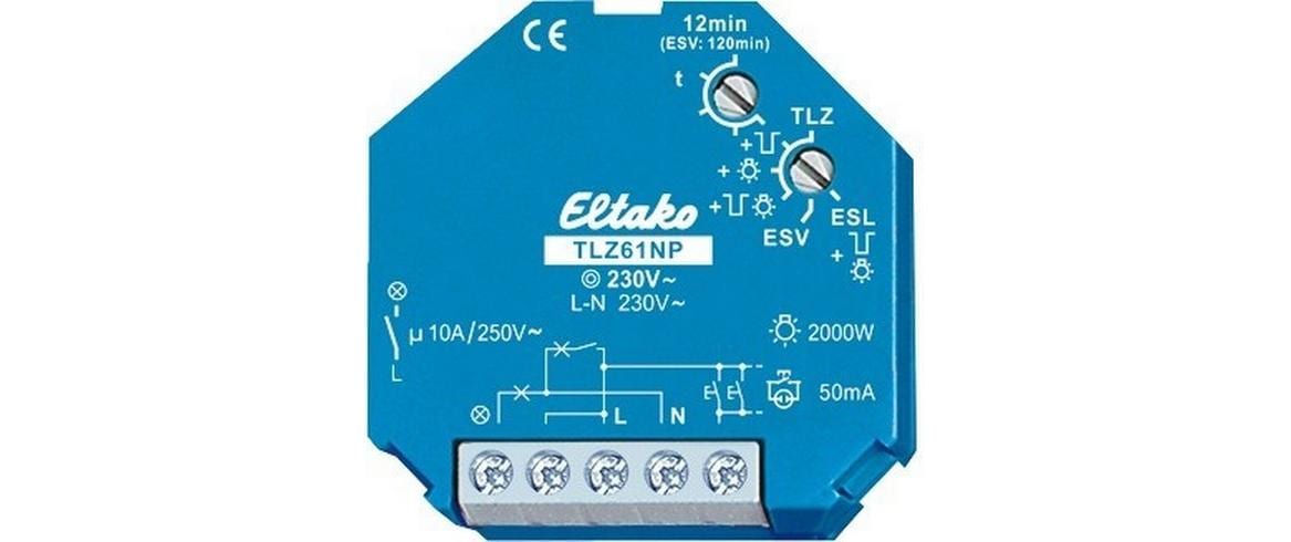 EB-Treppenlichtautomat Eltako TLZ61NP 230V 1S 10A/250V 112min kaufen Schweiz | Mediatech.ch