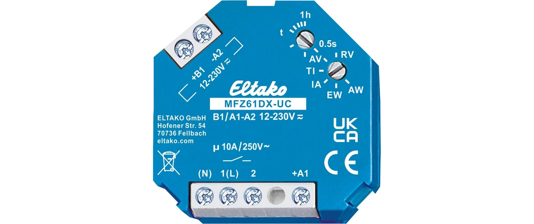 2139995 - Mediatech EB-Zeitrelais Eltako 8-230VUC 1S MFZ61DX-UC kaufen Schweiz | Mediatech.ch