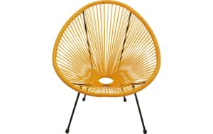 Kare Sessel Acapulco, Orange/Schwarz 85x73x78 cm, Stahl, Polyethylen kaufen Schweiz | Mediatech.ch