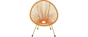 Kare Sessel Acapulco, Mono Orange 85x73x78 cm, Stahl, Polyethylen kaufen Schweiz | Mediatech.ch