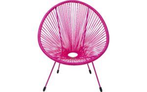 Kare Sessel Acapulco, Mono Pink 85x73x78 cm, Stahl, Polyethylen kaufen Schweiz | Mediatech.ch