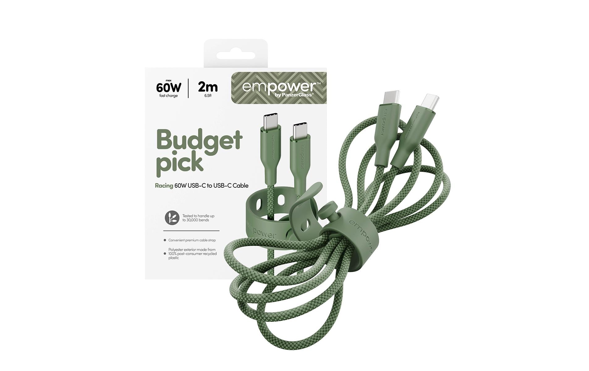2142889_4 - Mediatech empower USB-Kabel C-C, 60W, 2.0m, sage USB 2.0, 240W, PD3.0