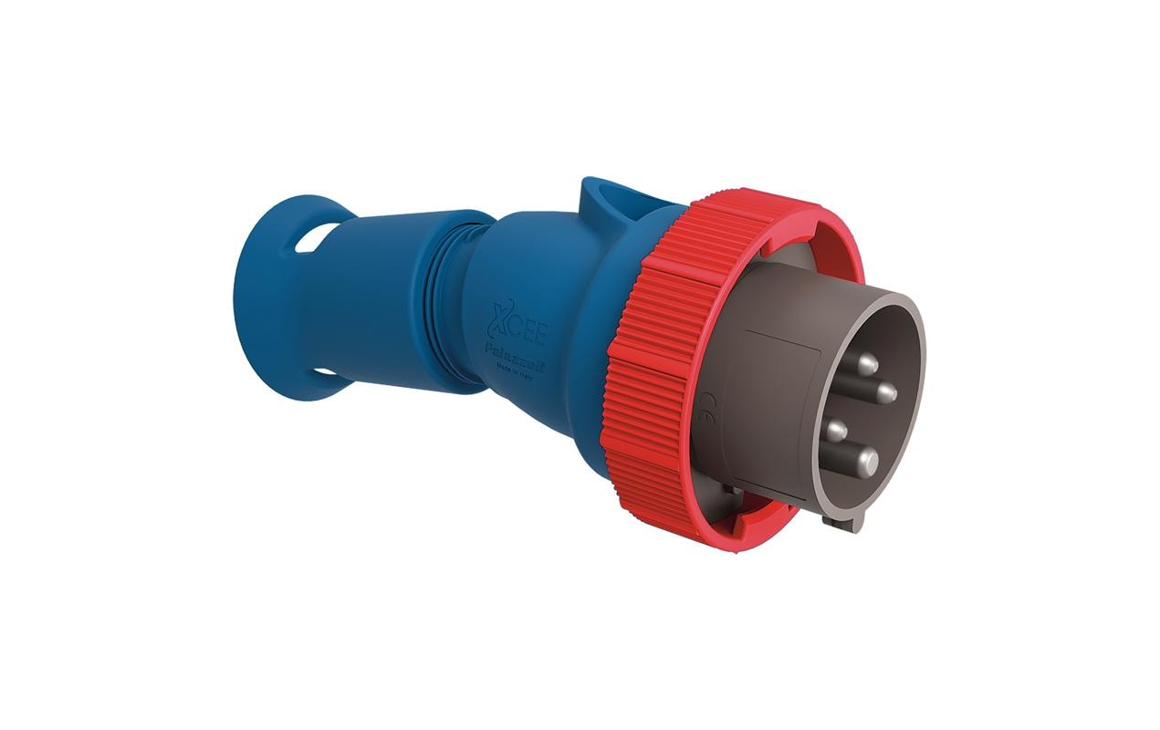 2143591 - Mediatech Steffen Palazzoli CEE Stecker 32/4 3LPE 400V, 6h, IP66/67/69 vernickelt kaufen Schweiz | Mediatech.ch