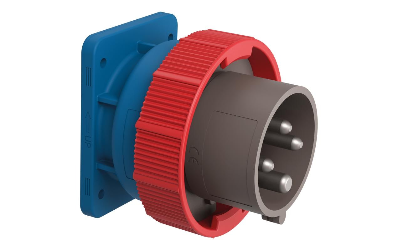 2143596 - Mediatech Steffen Palazzoli CEE Einbau-Stecker 32/4 3LPE, 400V, 6h, IP66/IP67/69 vernickelt kaufen Schweiz | Mediatech.ch