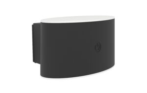 EGLO LED Aussenwandleuchte Valgiano oval mit Touch, schwarz