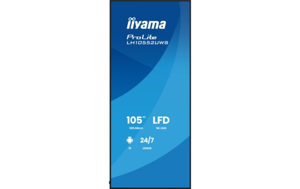 2147693_1 - Mediatech Iiyama LH10552UWS-B1AG 105, IPS, 5K, 500cd, OPS Slot, Android