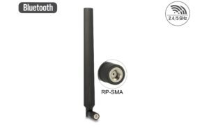 Delock WLAN 802.11 ac Antenne RP-SMA St 7 dBi, omni, drehbar Kippgelenk, schwarz kaufen Schweiz | Mediatech.ch