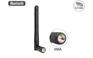 Delock WLAN 802.11 ac SMA St 2 dBi, omni, mit Kippgelenk, schwarz