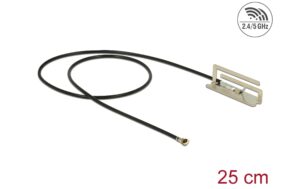 Delock WLAN 802.11 ac/ax Antenne MHF 4L 1,6 dBi, PIFA, 25 cm Kabellänge