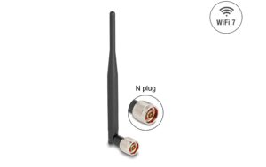 Delock WiFi 7 Antenne N St 2 - 3 dBi 3 dBi, omni, mit Kippgelenk
