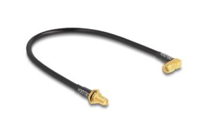 Delock Antennenkabel SMA Bu zu SMA St 30 cm SMA Stecker 90°, RG-58,  ca. 30 cm