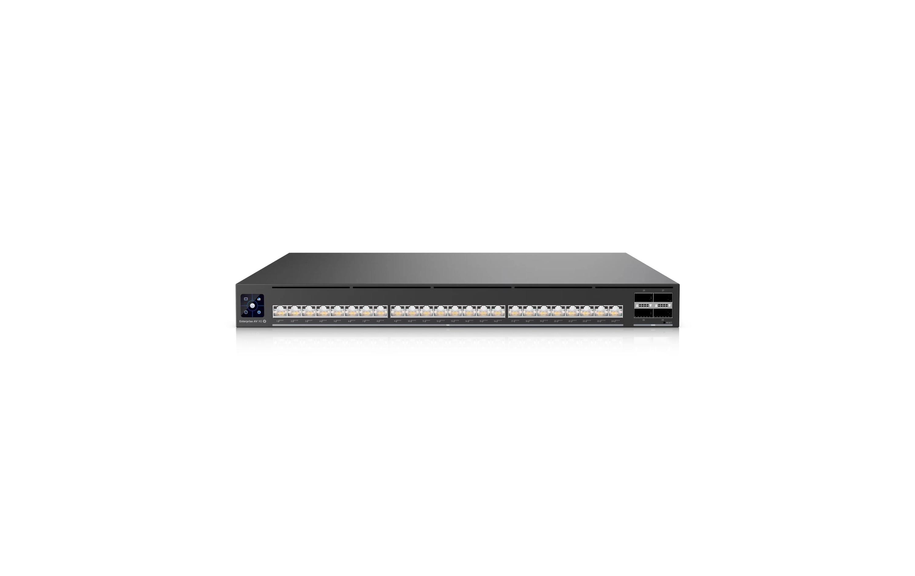 Ubiquiti UniFi Pro-AV Switch EAV-XG-24-POE 24x10GE PoE+++, 2150W, 4x QSFP28, Clock kaufen Schweiz | Mediatech.ch