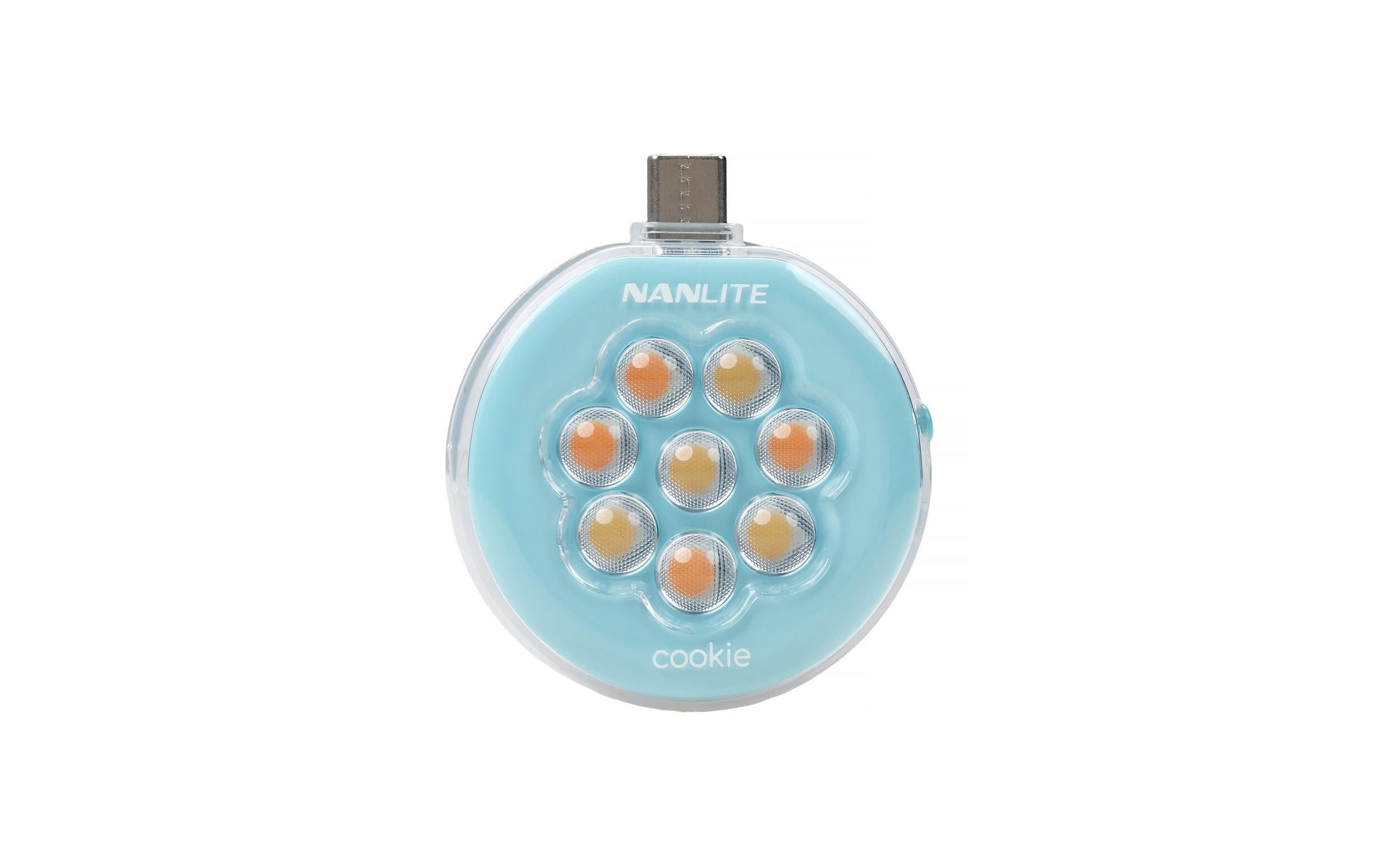 Nanlite Cookie Light Cyanblau Bicolor Dimmbar kaufen Schweiz | Mediatech.ch
