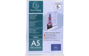 Exacompta Tischaufsteller A5, gerade hoch, UV beständig