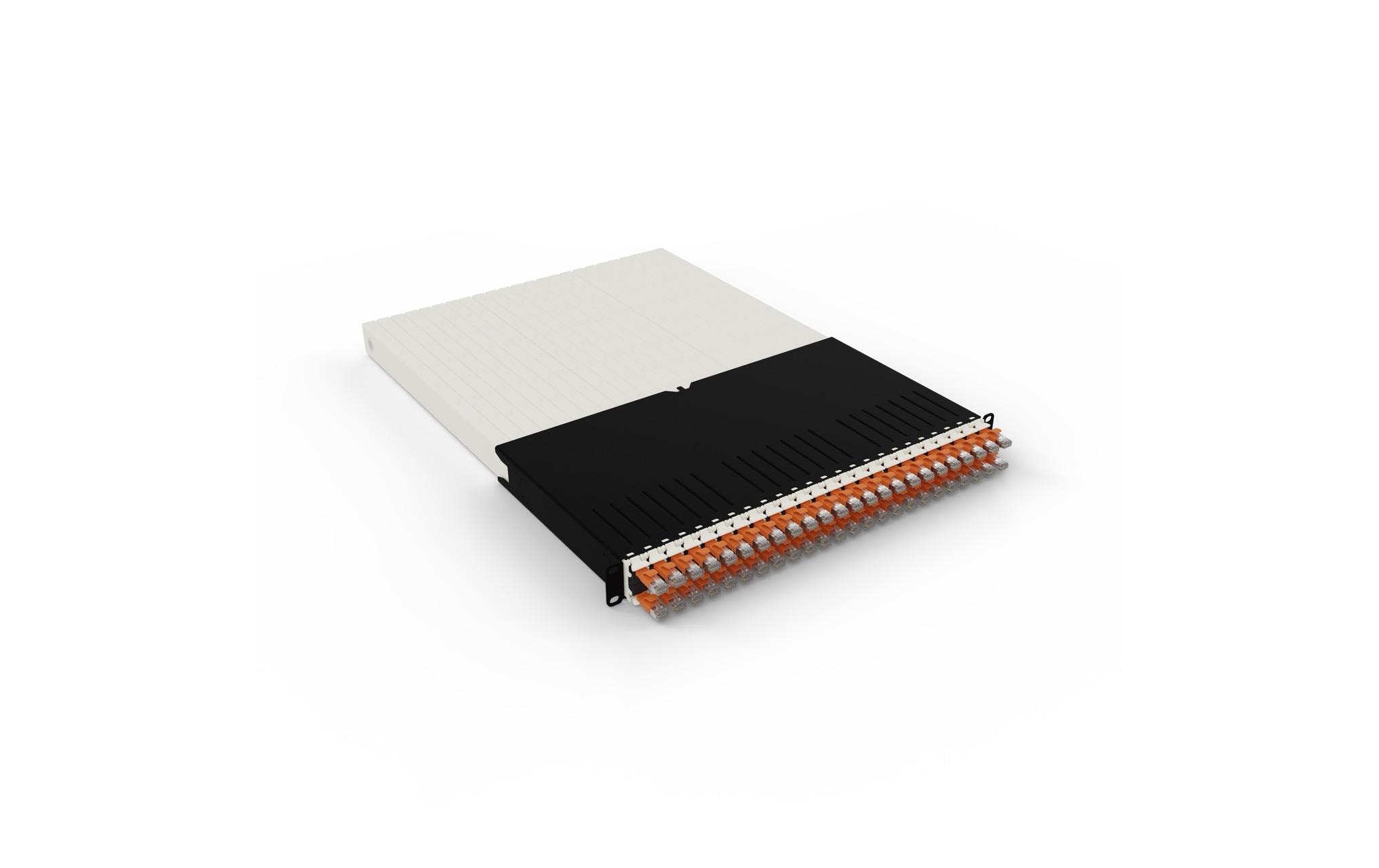 Patchbox One Cat.6A, 19, STP Orange inkl. 24 Kassetten mit 1.8m Slimpatchkabel kaufen Schweiz | Mediatech.ch