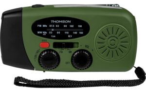 Thomson Emergency Radio RT260 Green, Solar, Flashlight, Powerbank