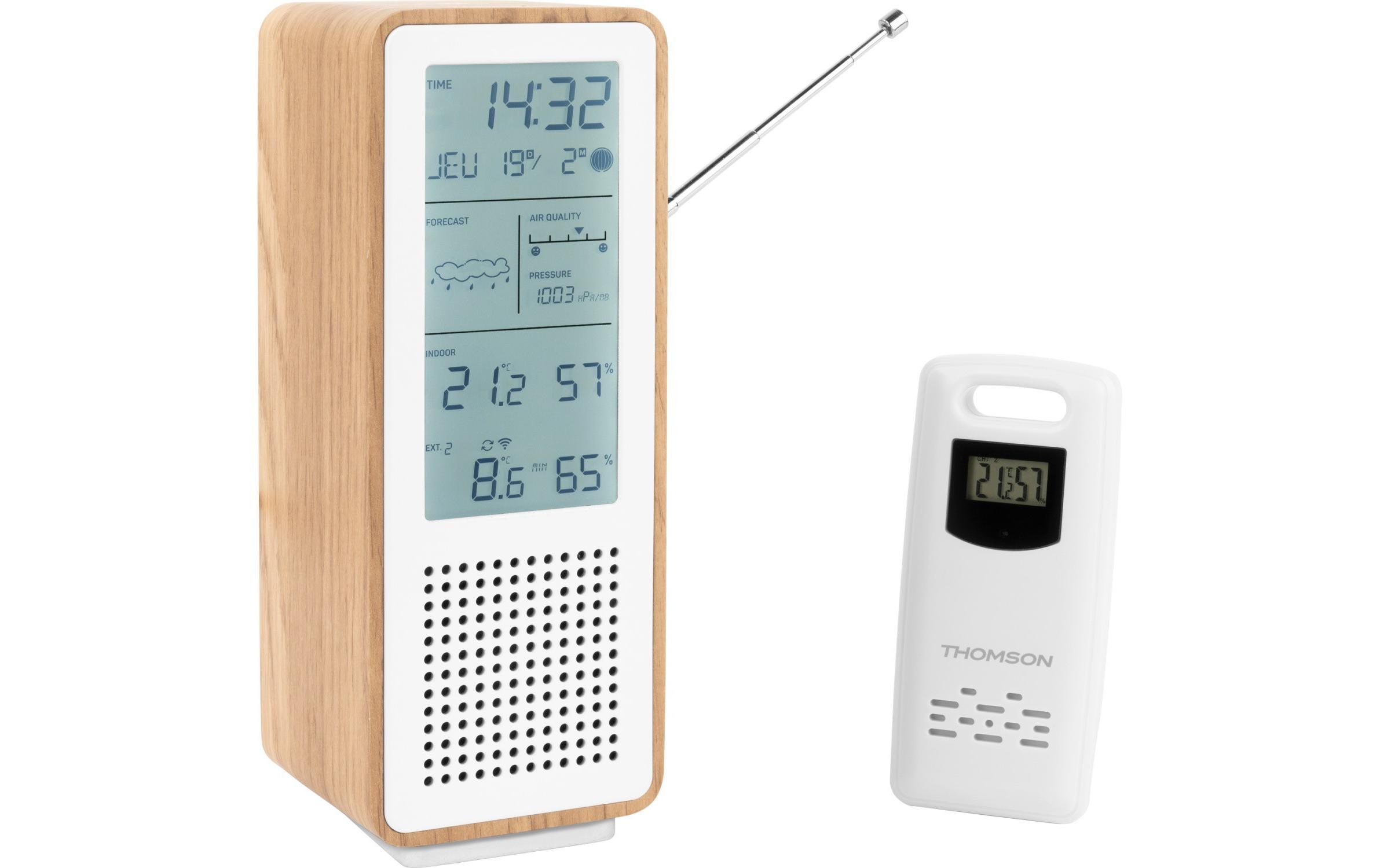 Thomson WS102 Weiss/Holz, Speaker und Wetterstation kaufen Schweiz | Mediatech.ch