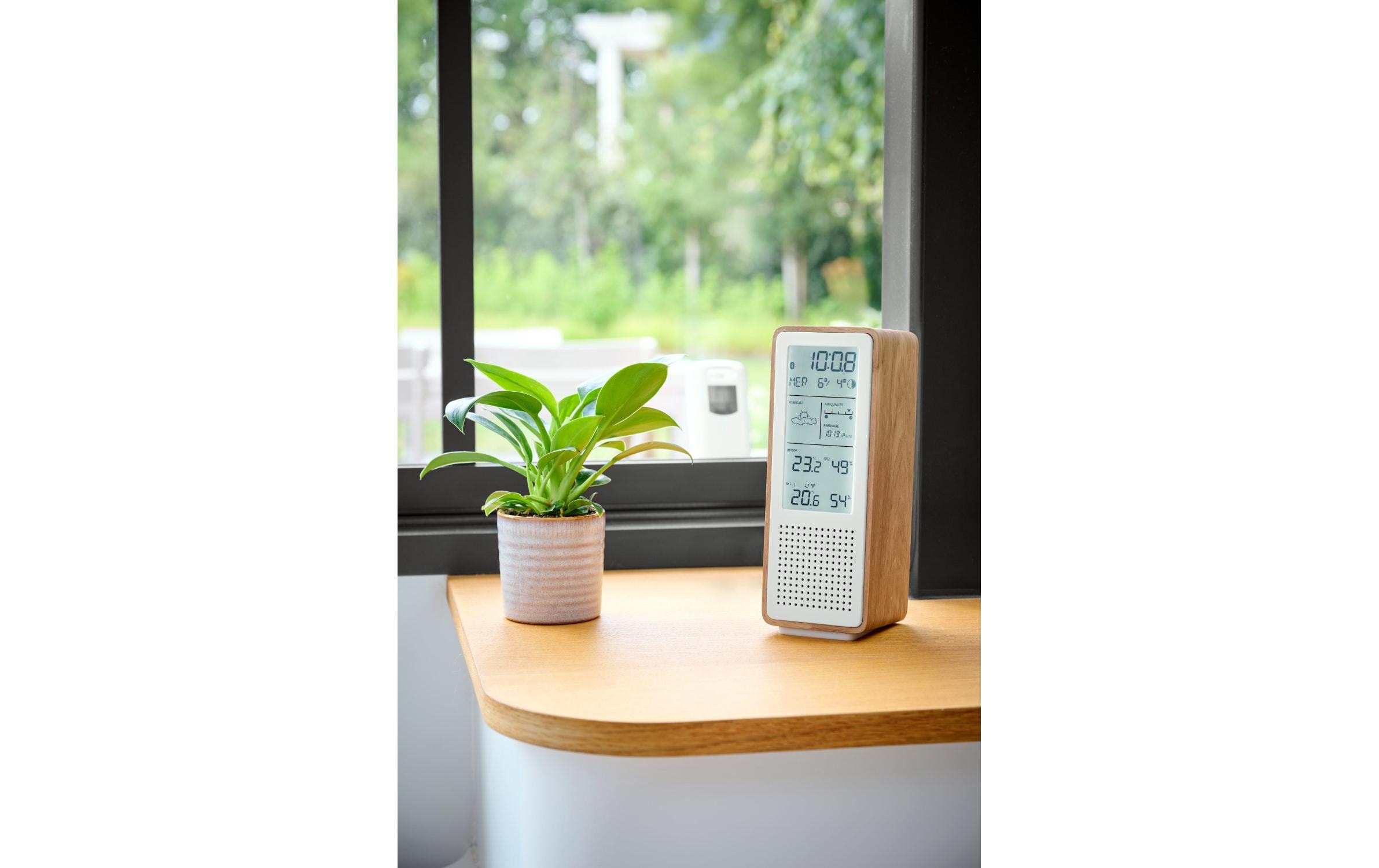 2156899_1 - Mediatech Thomson WS102 Weiss/Holz, Speaker und Wetterstation