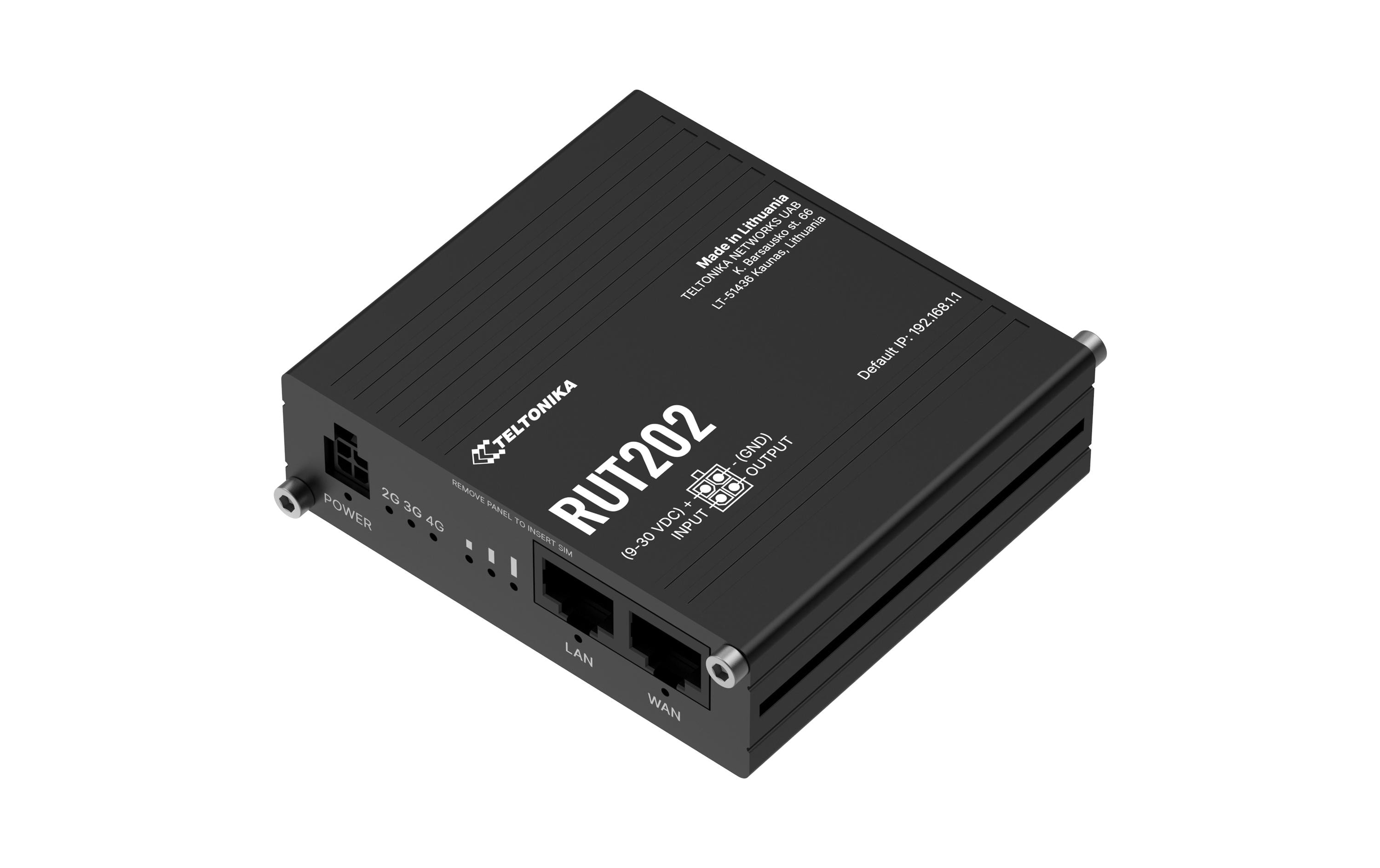 2158852 - Mediatech Teltonika LTE Industrierouter RUT202AAAAA0 Compact, Cat.4 LTE, 2x LAN, WLAN, Dual-SIM kaufen Schweiz | Mediatech.ch