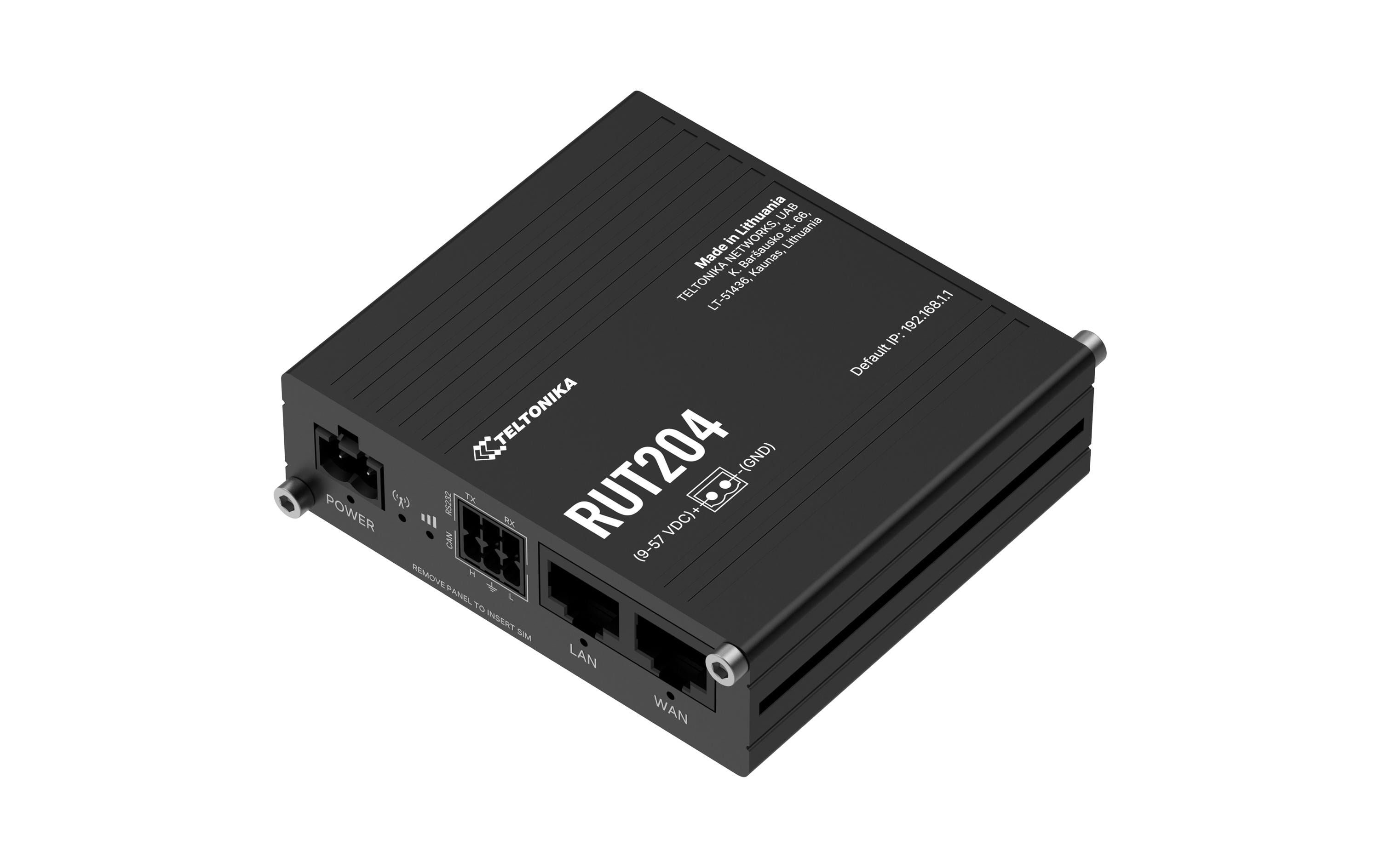 2158853 - Mediatech Teltonika LTE Industrierouter RUT2040AAAA0 Can Bus, Cat.4, 2xLAN WLAN, RS-232,kein NT