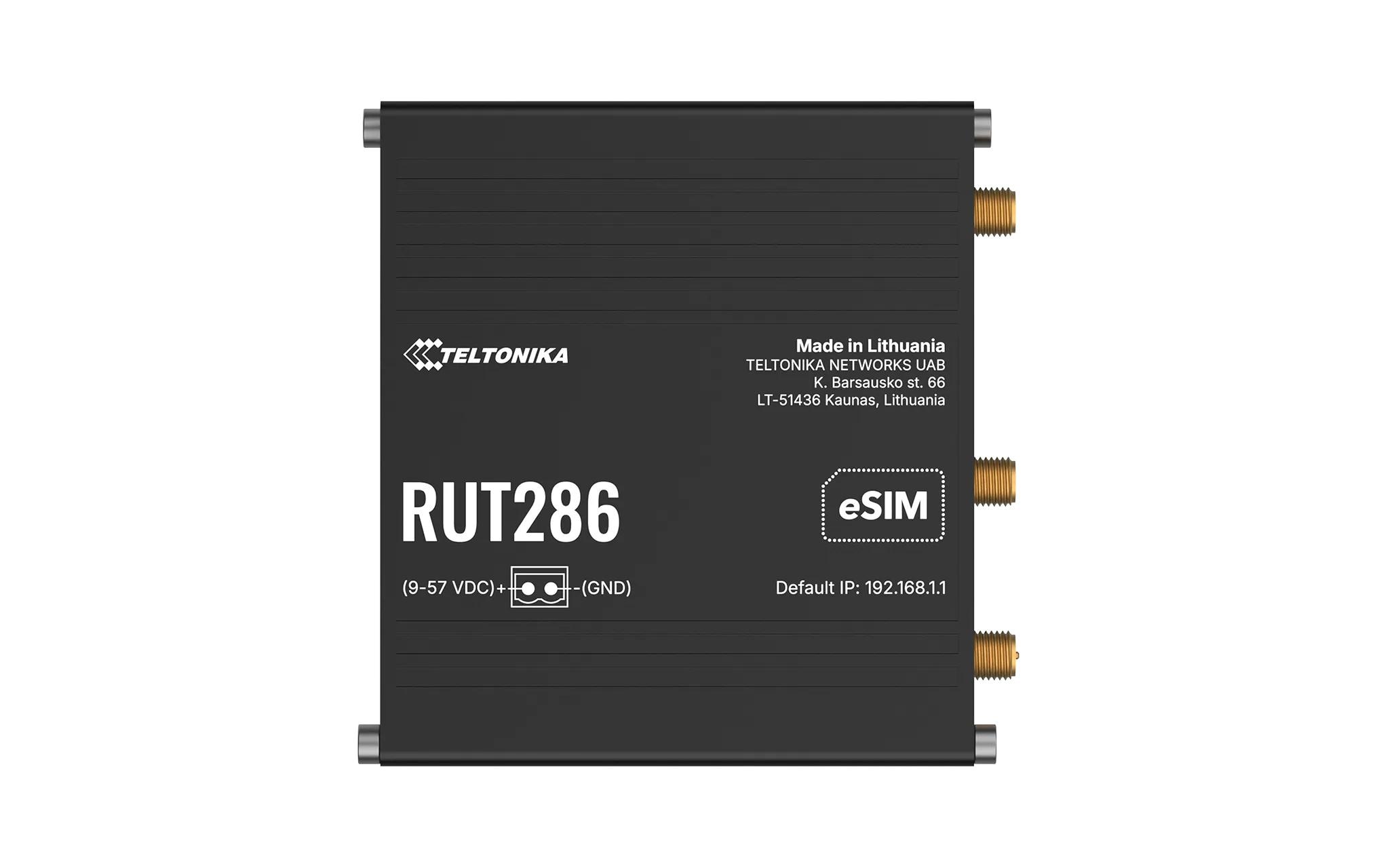 2158854 - Mediatech Teltonika LTE-Industrierouter RUT286AAAAA0 Global Cat.4 LTE, 2xLAN,WLAN RS-232/485