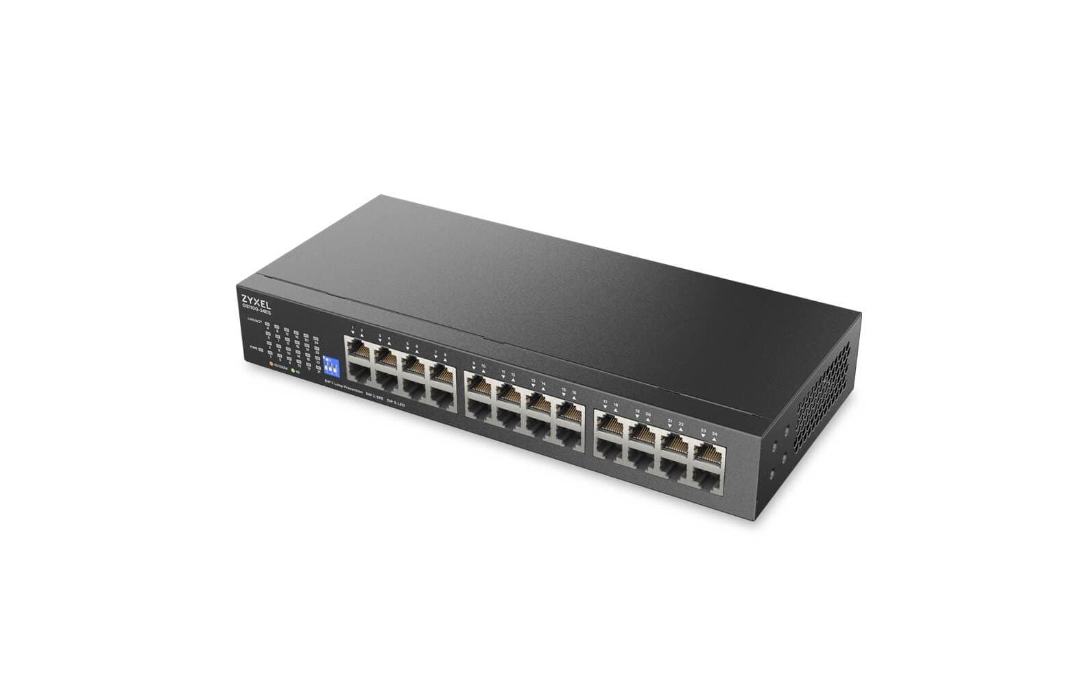 ZyXEL GS1100-24ES: Gigabit-Switch unmanaged, lüfterlos kaufen Schweiz | Mediatech.ch
