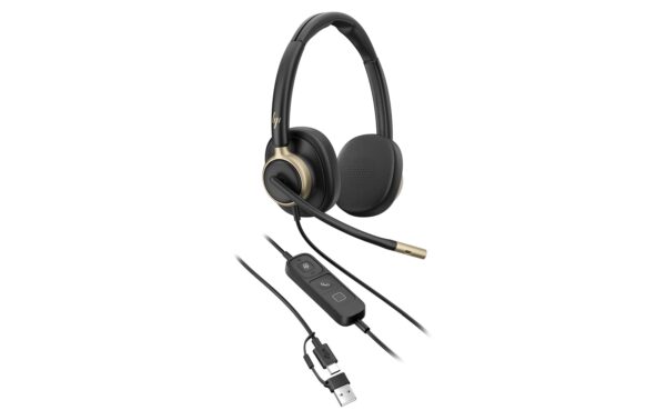 HP Poly Mission 825,Stereo,UC,USB-C/A (Bulk)