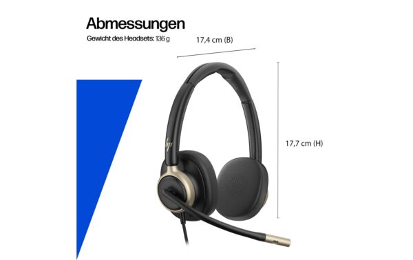 HP Poly Mission 825,Stereo,UC,USB-C/A (Bulk)