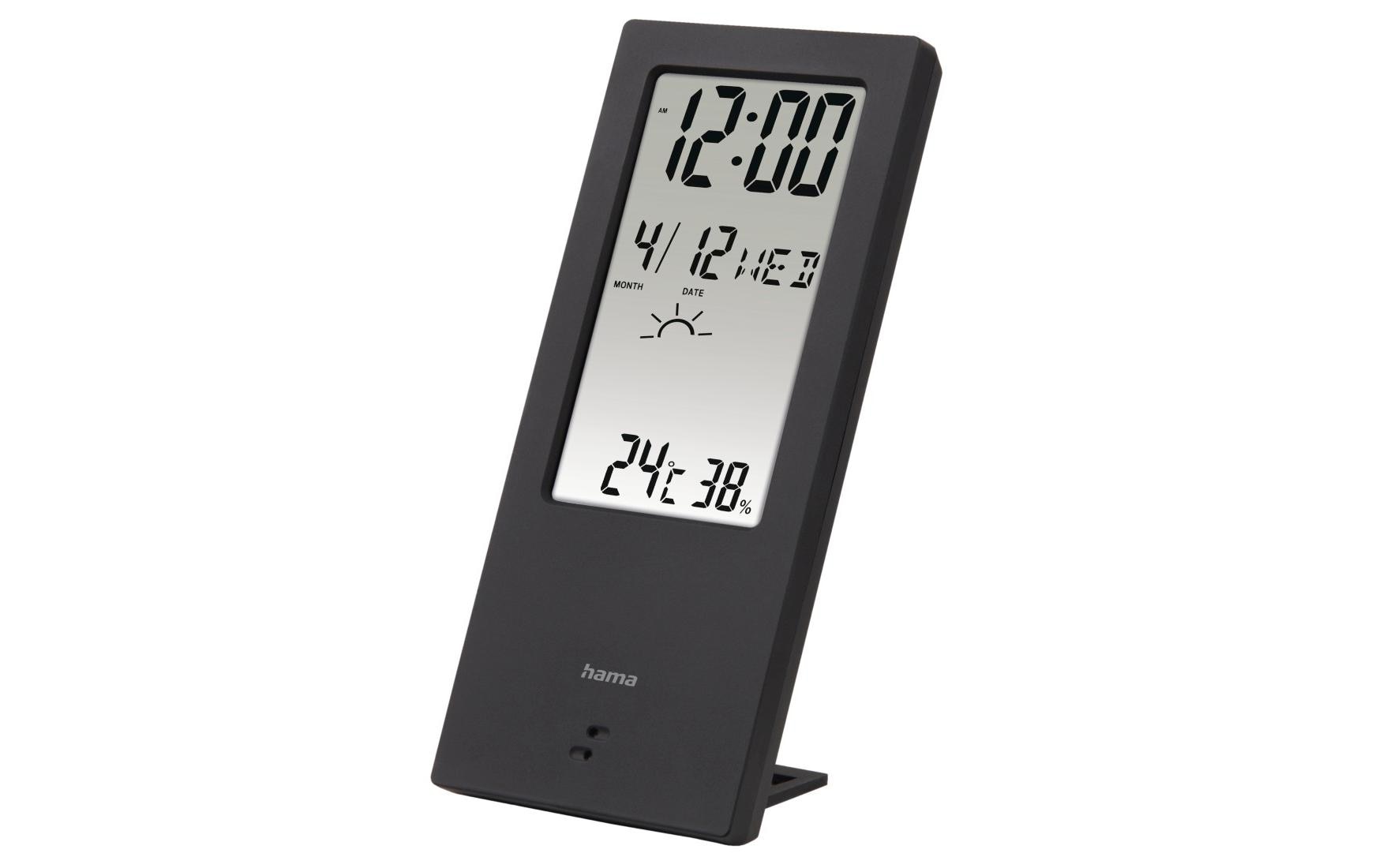 Hama Thermometer/Hygrometer TH-140, mit Wetterindikator, Schwarz kaufen Schweiz | Mediatech.ch